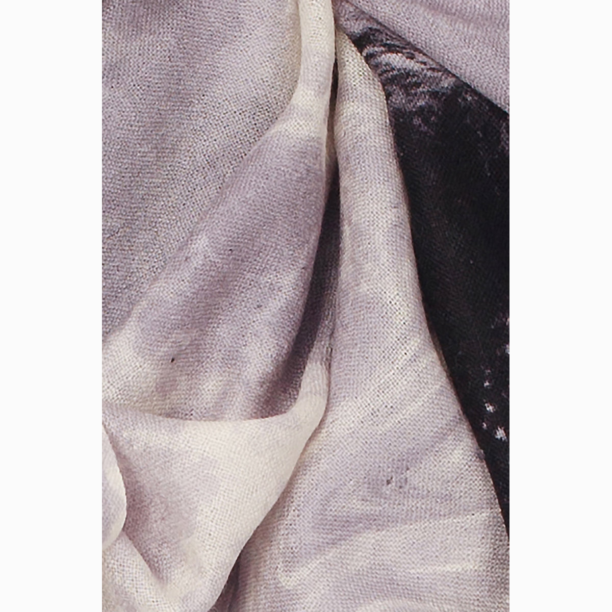 Ugg 100% Australian Merino Wool Scarf Ivory and Black-Scarves-PEROZ Accessories