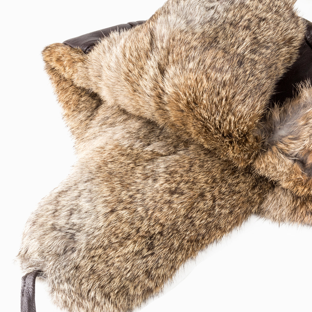 Ugg Kids Vintage Rodeo Leather Rabbit Fur Aviator Hat-Hats-PEROZ Accessories