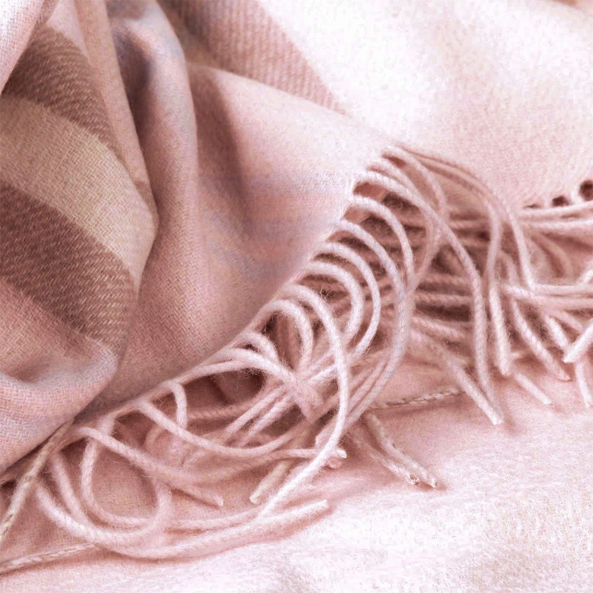 Ugg 100% Australian Merino Wool Reversible Wrap Dust Pink-Wrap-PEROZ Accessories