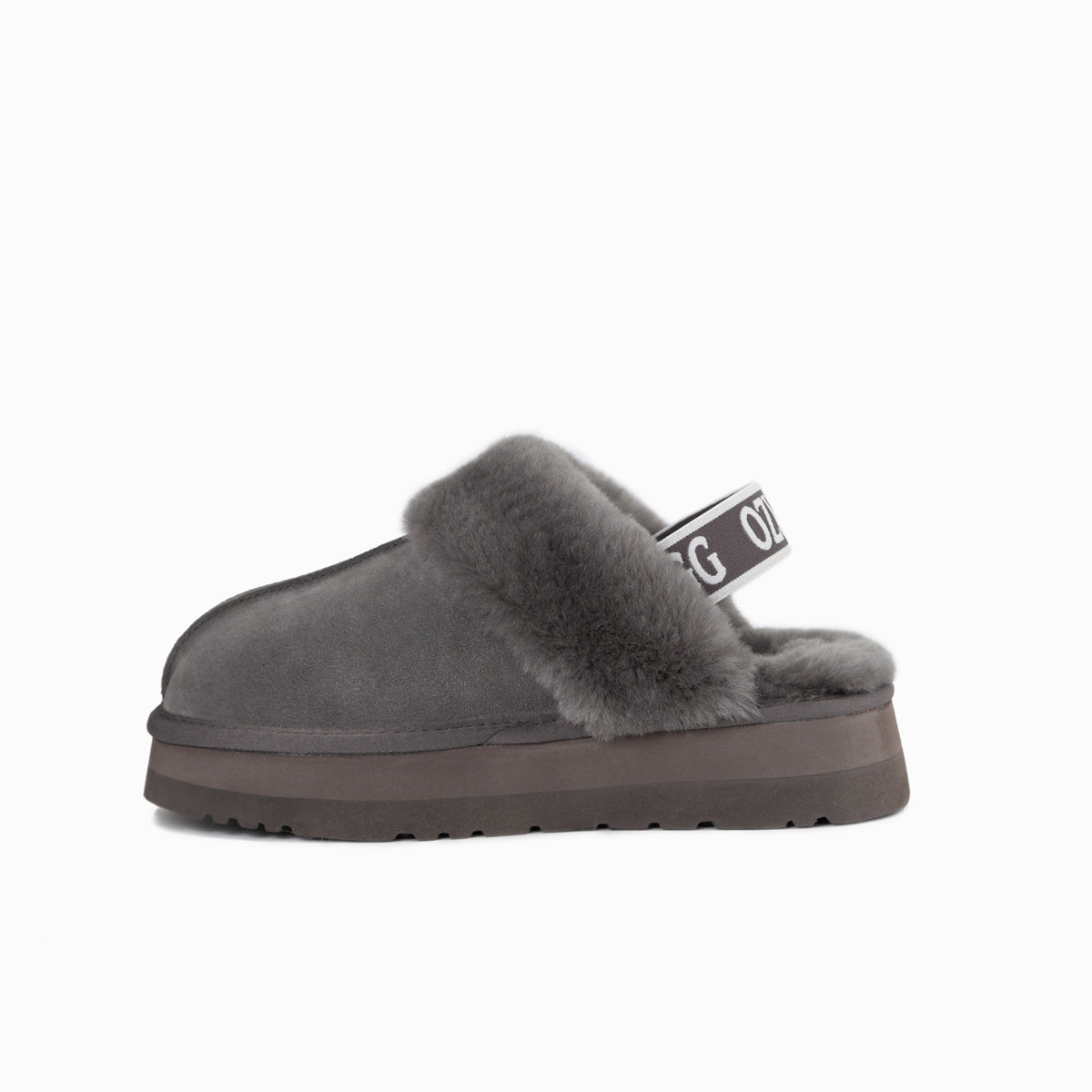 Ugg Platform Slipper (Elastic Backstrap)-Slippers-PEROZ Accessories