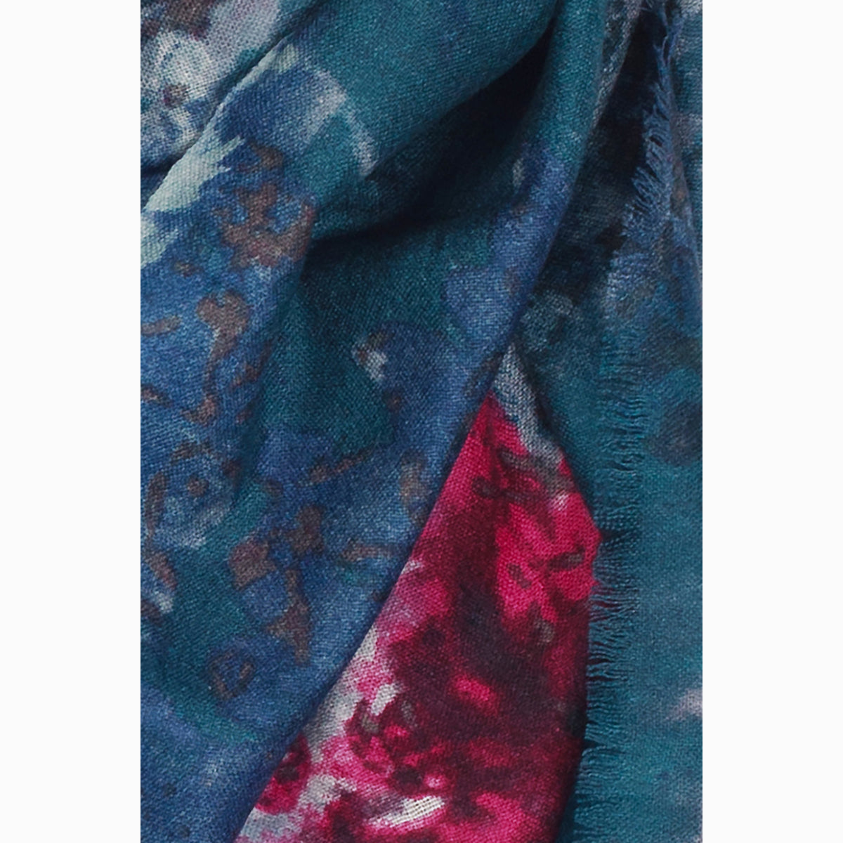 Ugg 100% Australian Merino Wool Scarf Peacock Blue-Scarves-PEROZ Accessories