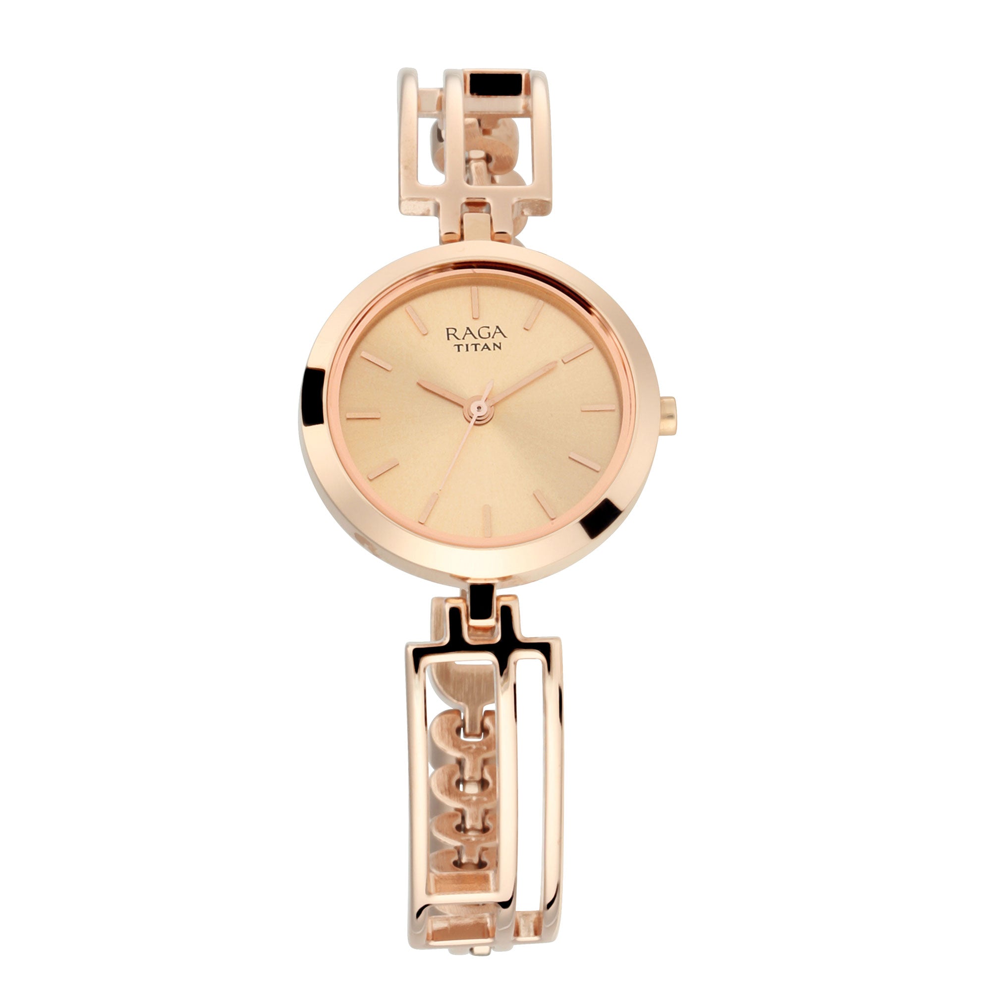 Titan Raga Viva Rose Gold Metal Analogue Strap Watch for Women-PEROZ Accessories