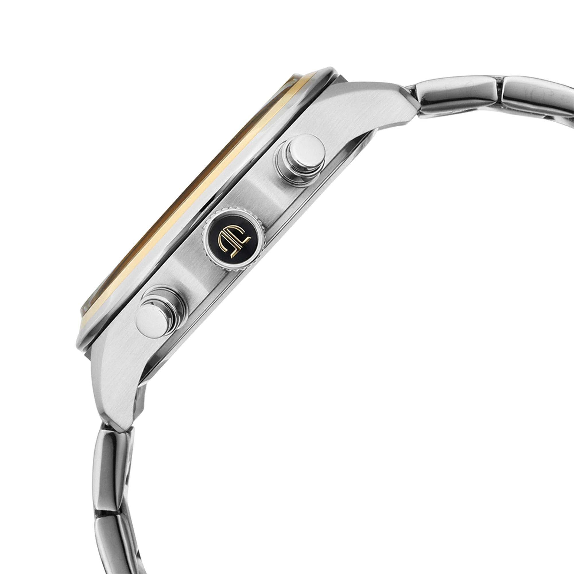 Titan Quartz Multifunction Silver Dial Stainless Steel Strap Watch for Men-PEROZ Accessories