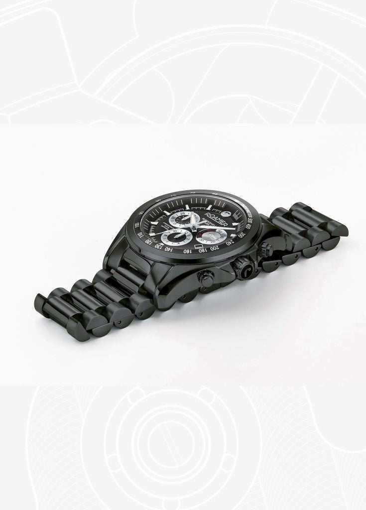 Roamer Rockshell Mark III Chrono Black Watch-PEROZ Accessories