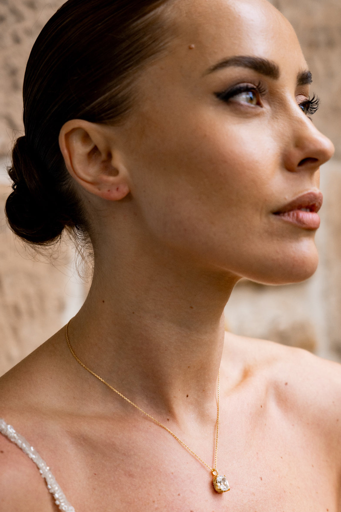 SYDNEY SOIRÉE ELAINE CUSHION CUT PENDANT GOLD-PEROZ Accessories