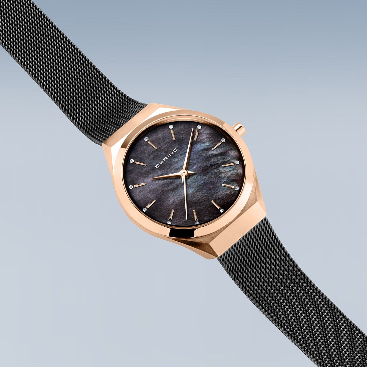 Bering Ladies Ultra Slim Mother of Pearl Watch-PEROZ Accessories