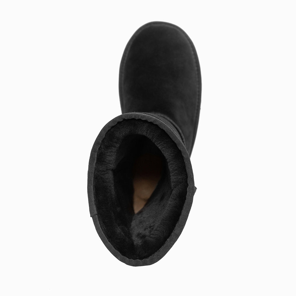 Ugg Boots Genuine Australian Sheepskin Unisex Long Classic Suede-Boots-PEROZ Accessories
