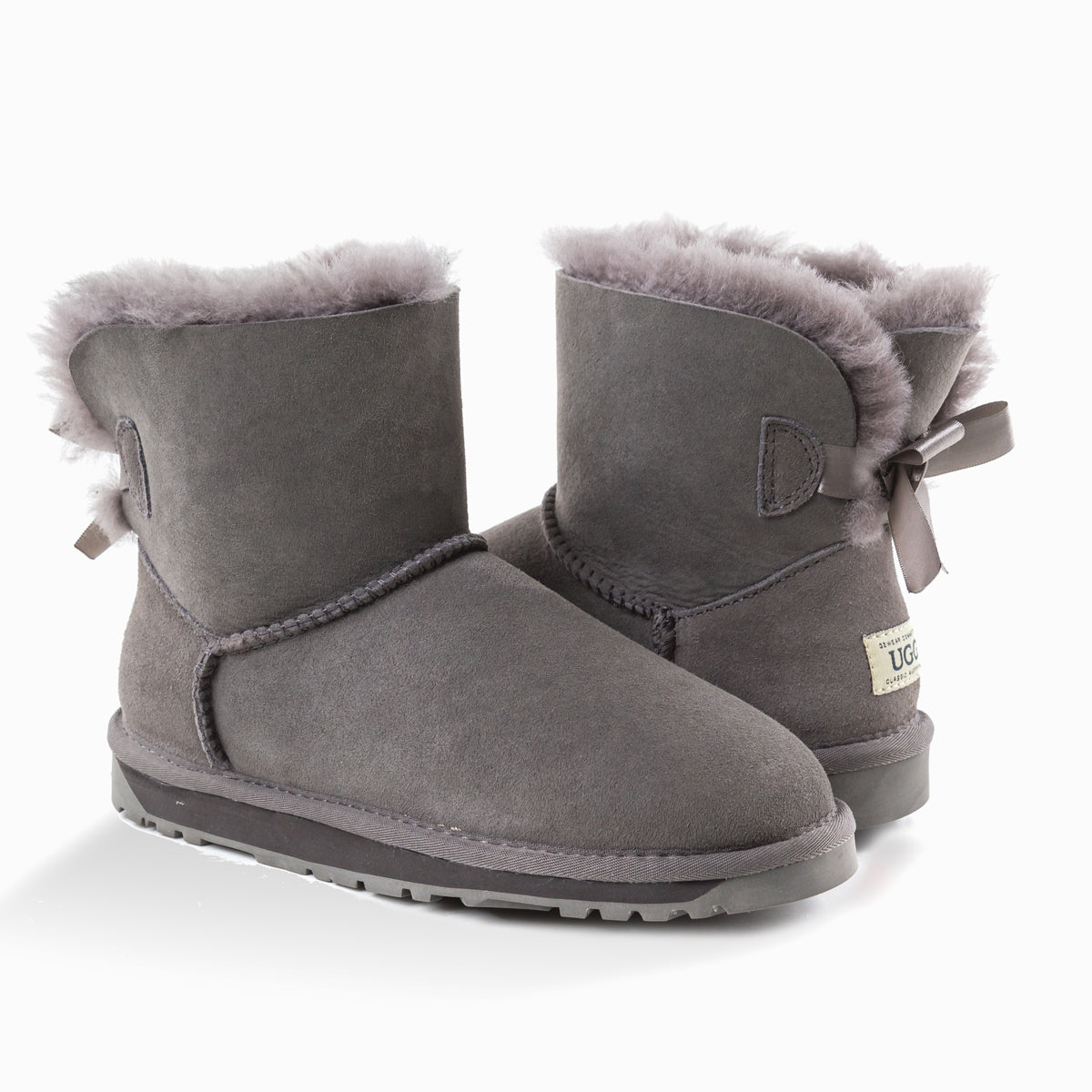 Ugg Classic Mini Bailey Bow Boots (Water Resistant)-Boots-PEROZ Accessories