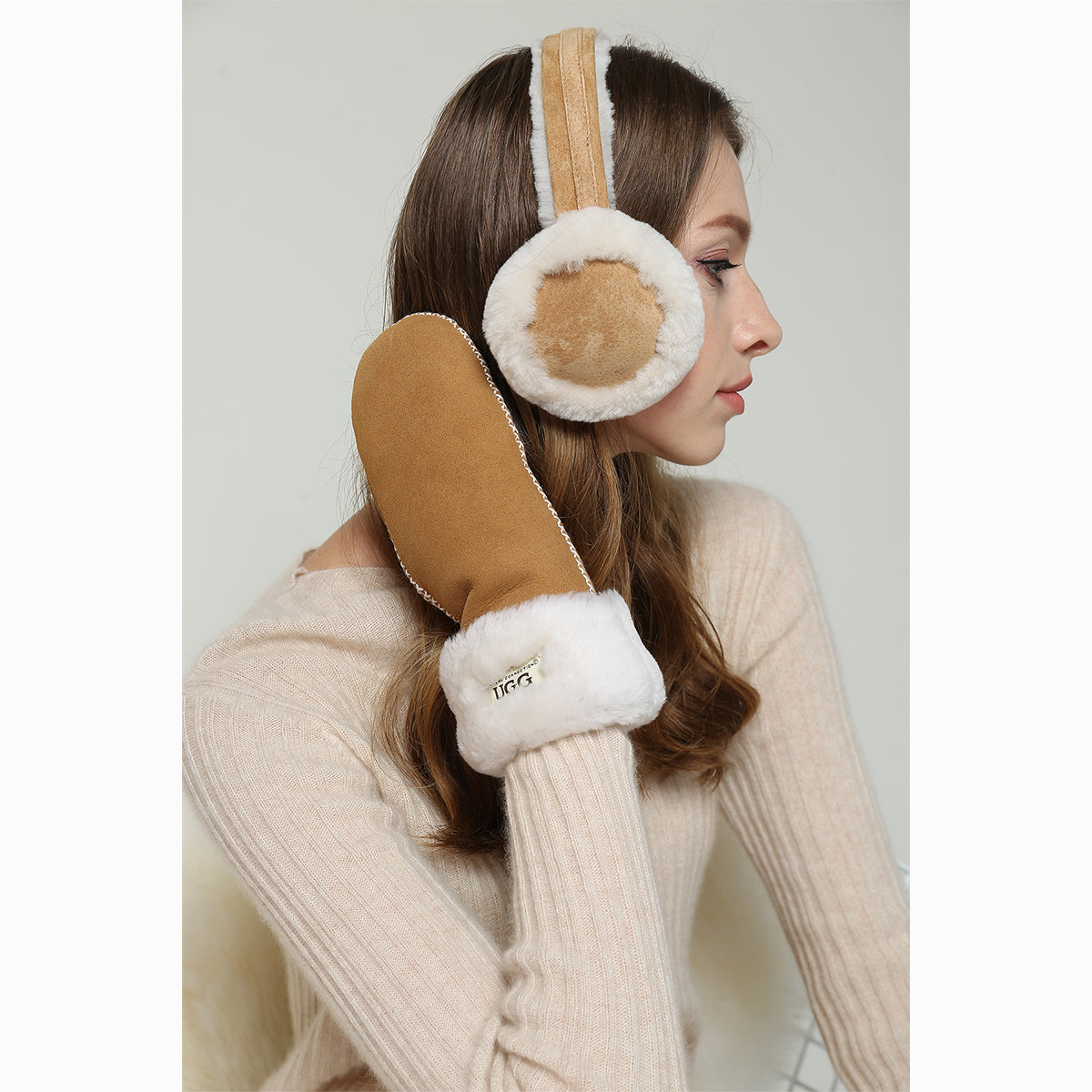 Ugg Sheepskin Earmuff-Earmuffs-PEROZ Accessories