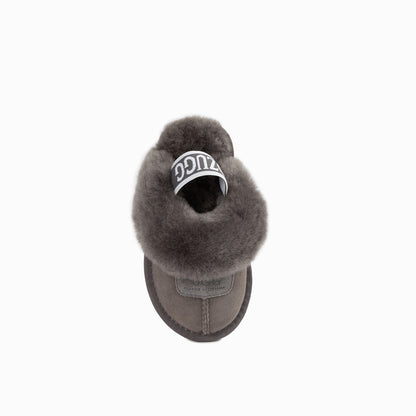 Ugg Kids Coquette Slipper (Elastic Backstrap)( Water Resistant)-Slippers-PEROZ Accessories