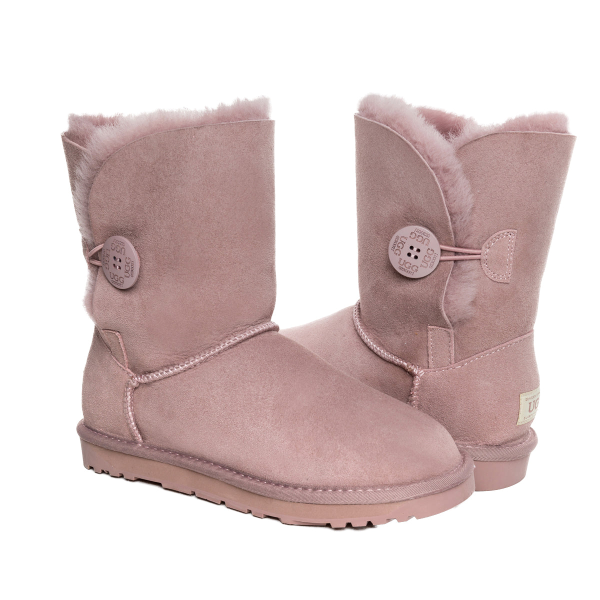 Ugg Classic Short Button Boots (Water Resistant) Special Colour-Boots-PEROZ Accessories