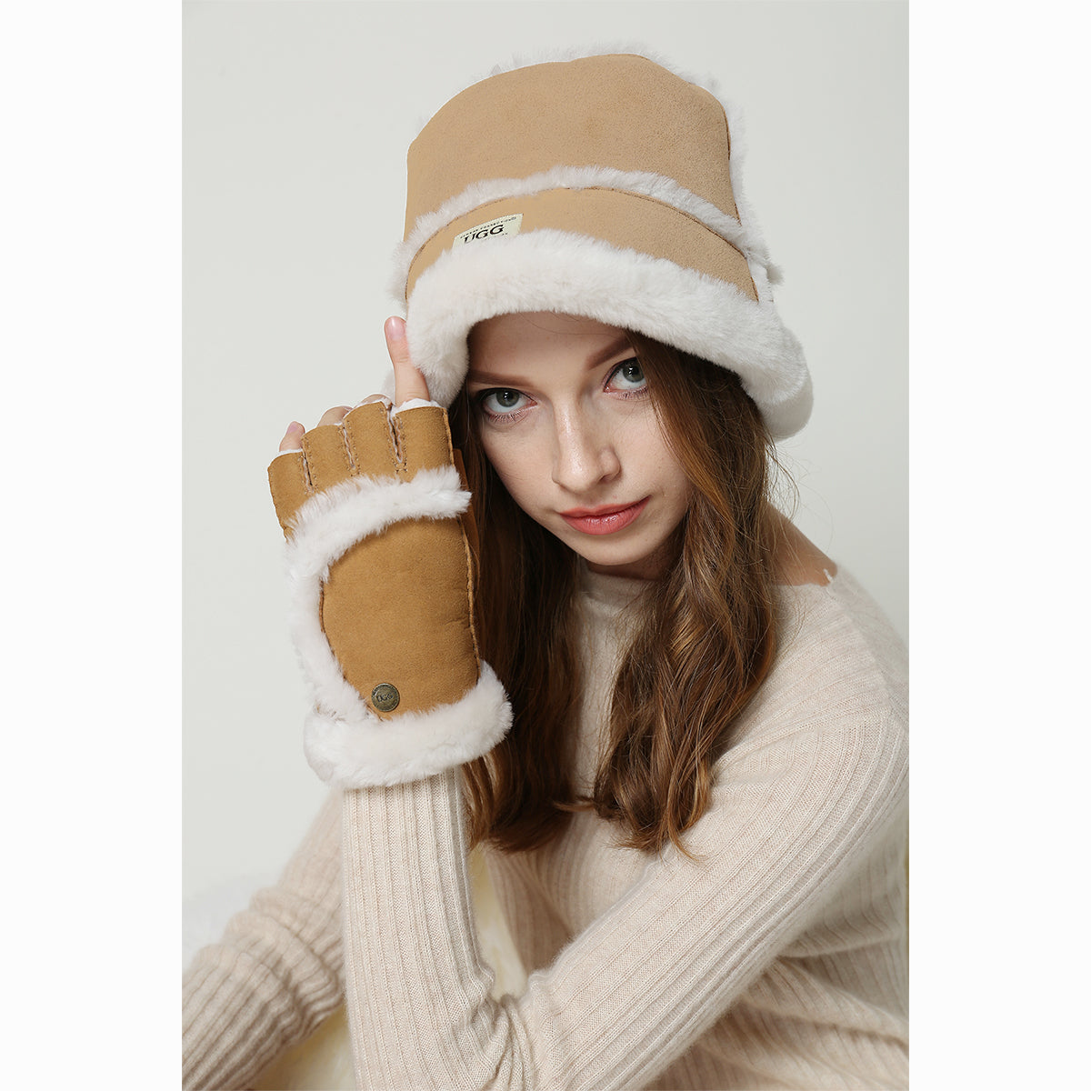 Ugg Flat Top Bucket Hat-Hats-PEROZ Accessories