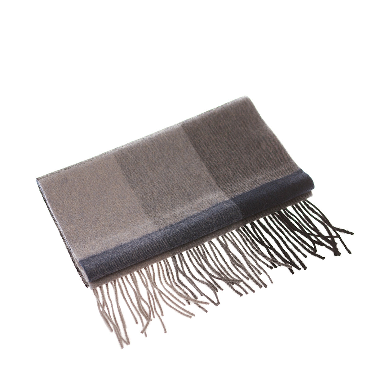 Ugg Cashmere & Wool Scarf Blue Grey and Black-Scarves-PEROZ Accessories