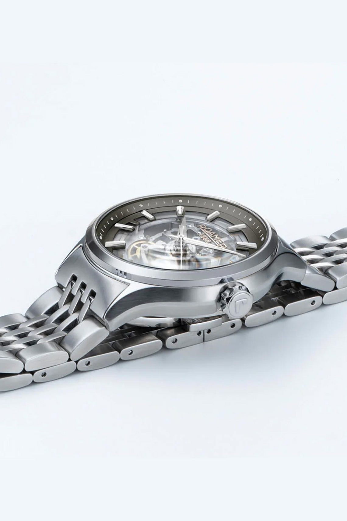 Roamer Competence Skeleton III 43mm Stainless Steel Strap Watch-PEROZ Accessories