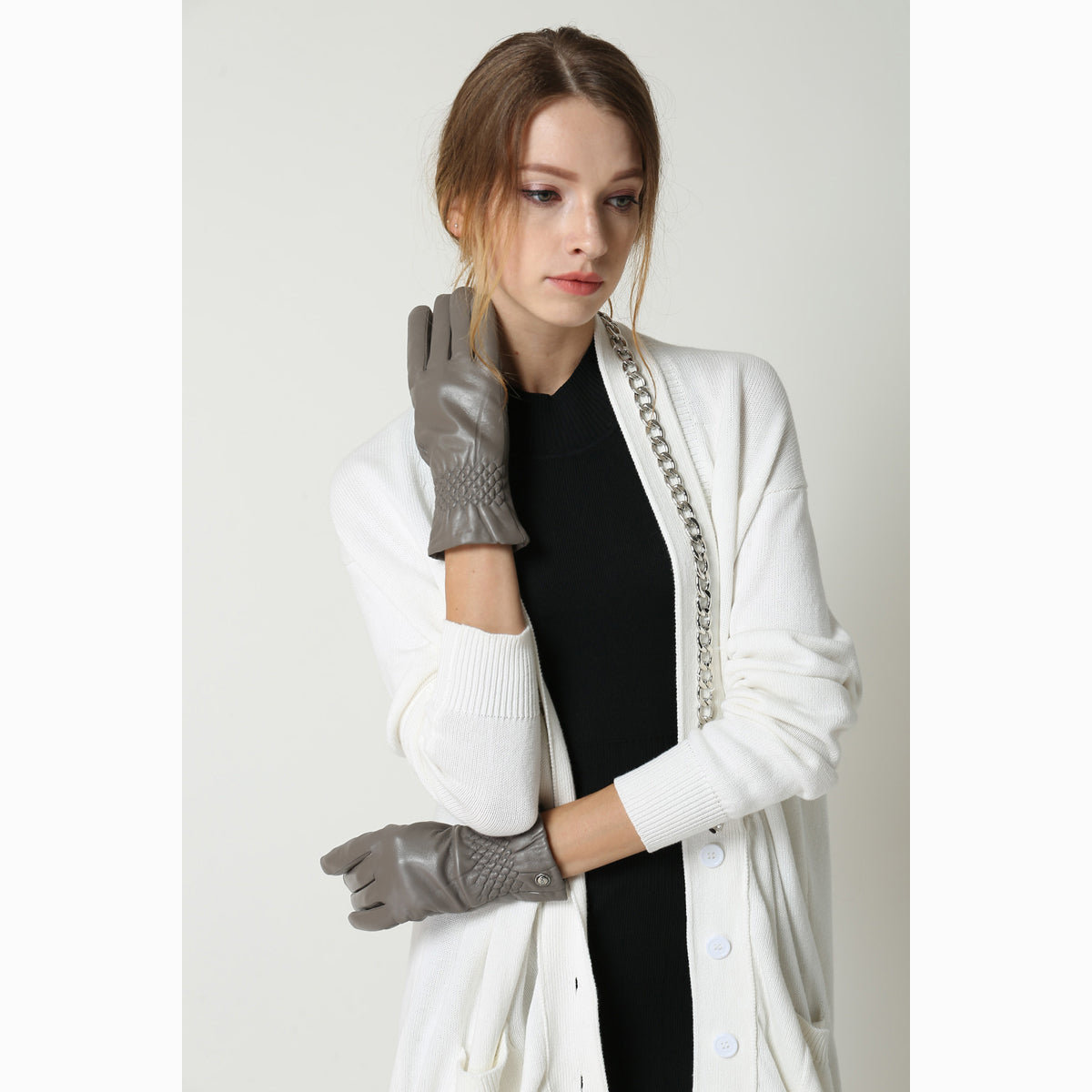 Ugg Ladies Diamond Gather Glove-Gloves-PEROZ Accessories