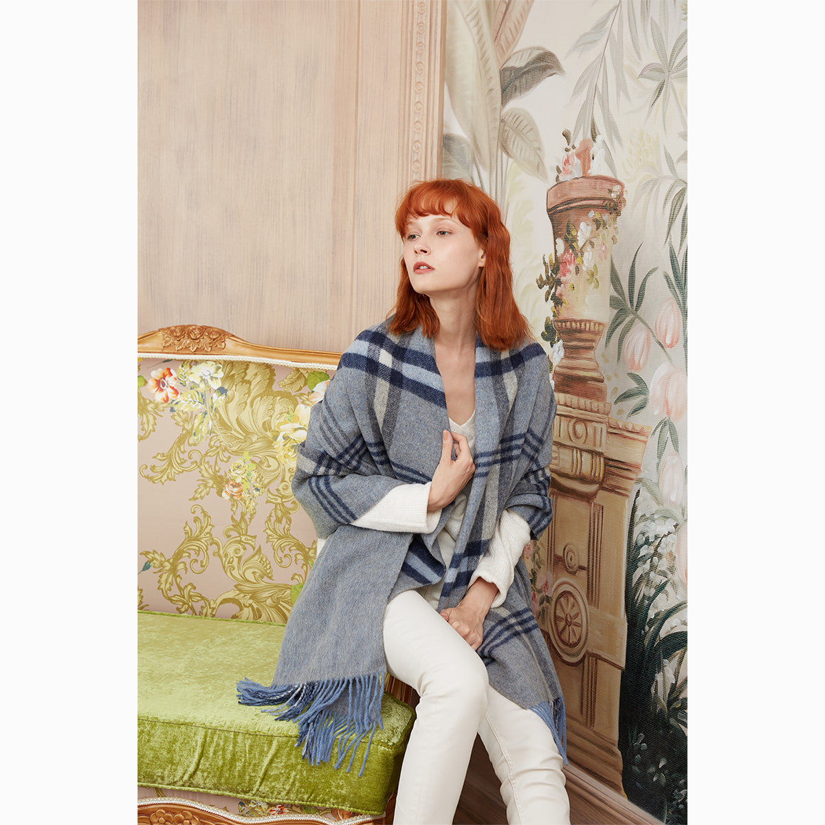 Ugg 100% Australian Merino Wool Reversible Wrap Slate Grey-Wrap-PEROZ Accessories