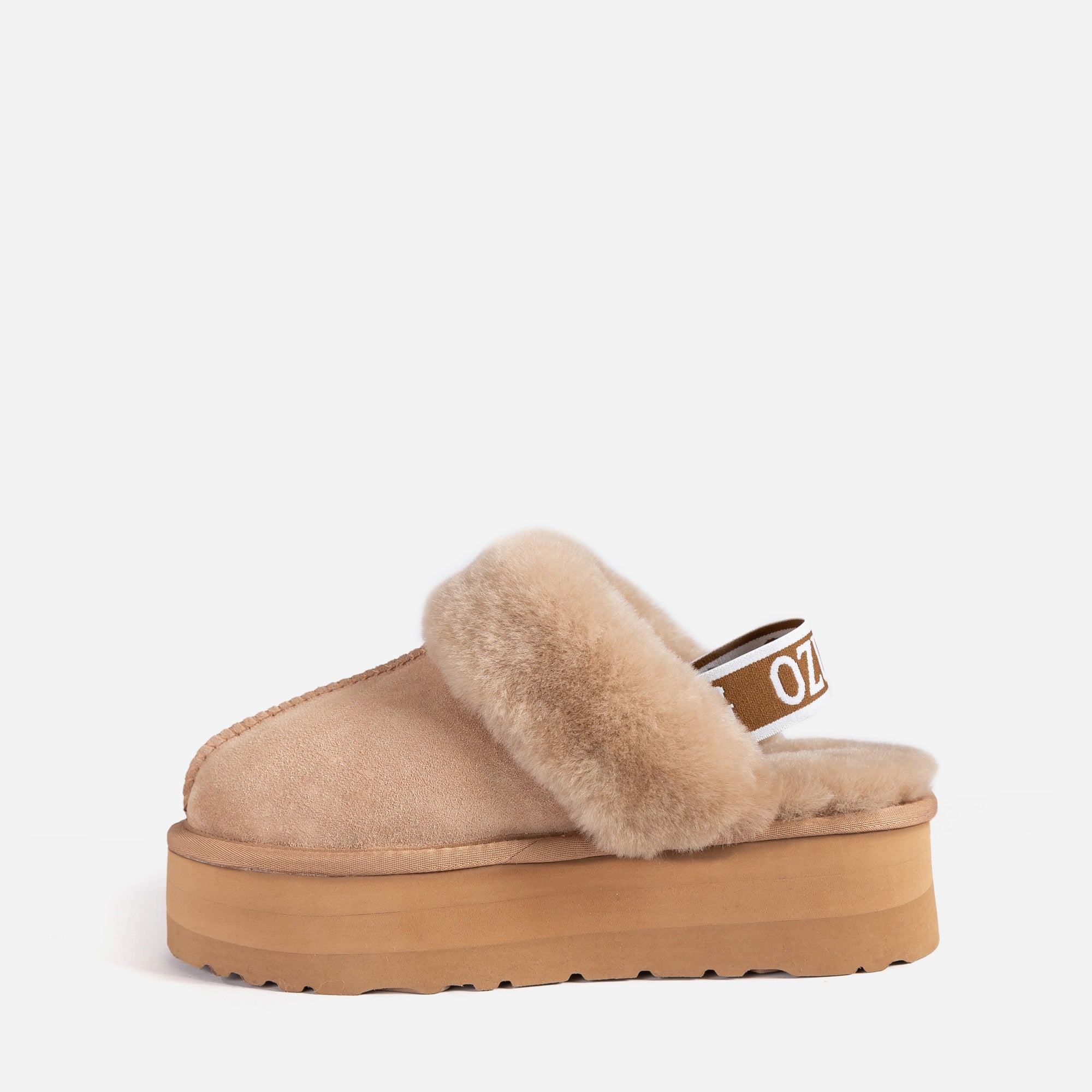 Ugg High Platform Slipper (Elastic Backstrap) (5cm)-LADIES UGG-PEROZ Accessories