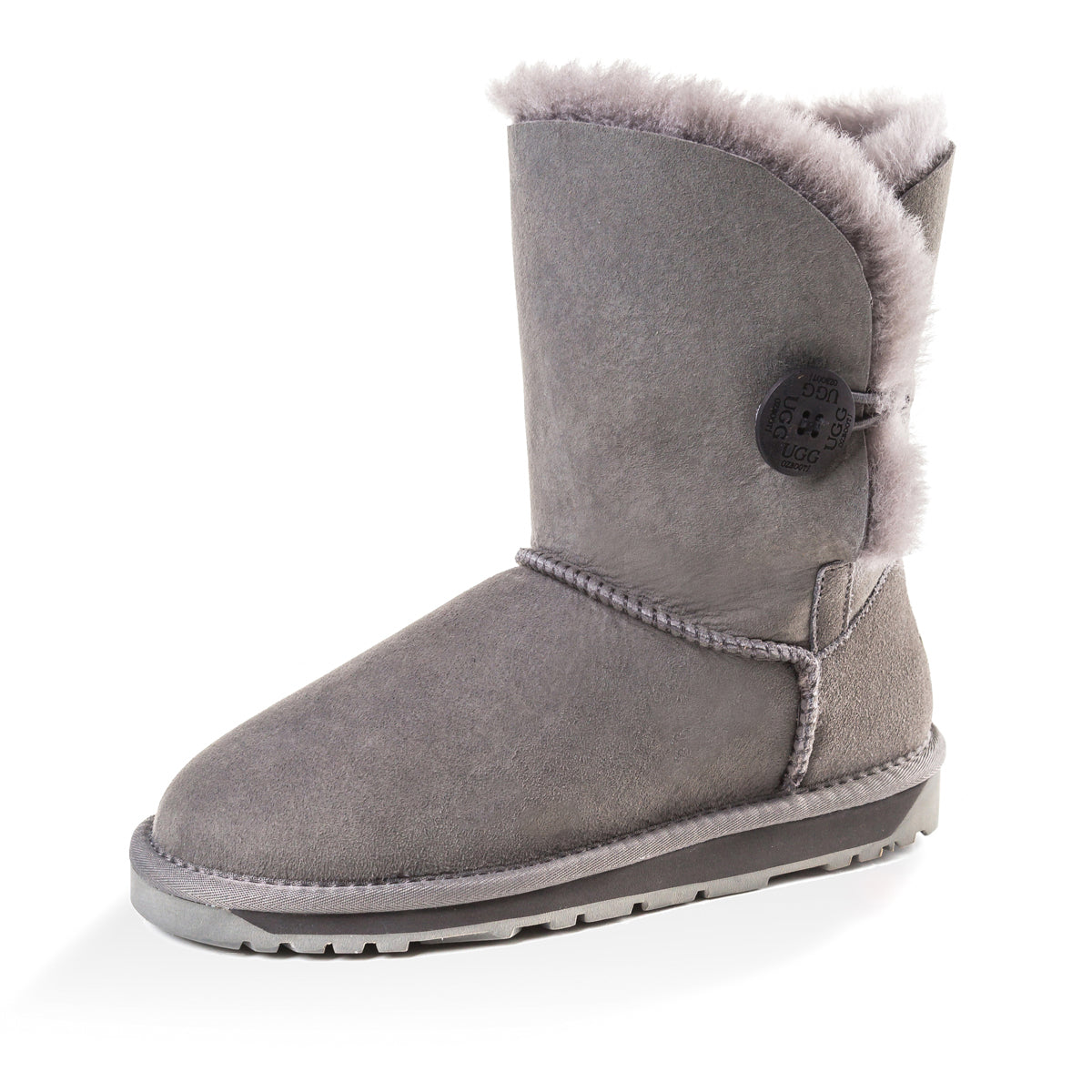 Ugg Classic Short Button Boots (Water Resistant)-Boots-PEROZ Accessories