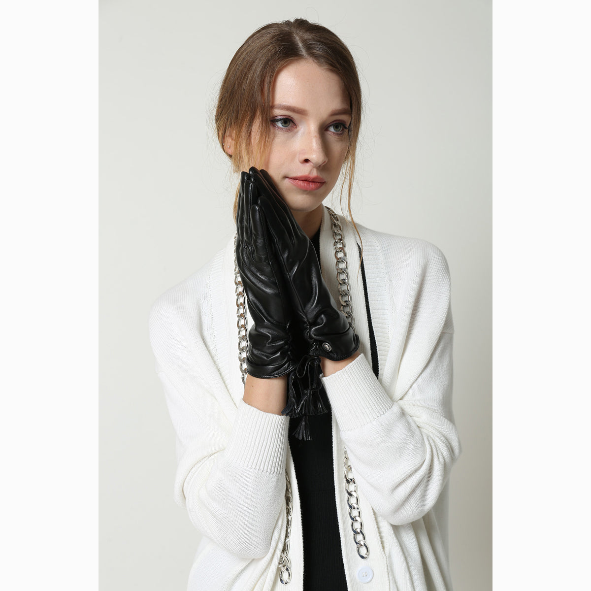 Ugg Ladies Tassle Glove-Gloves-PEROZ Accessories
