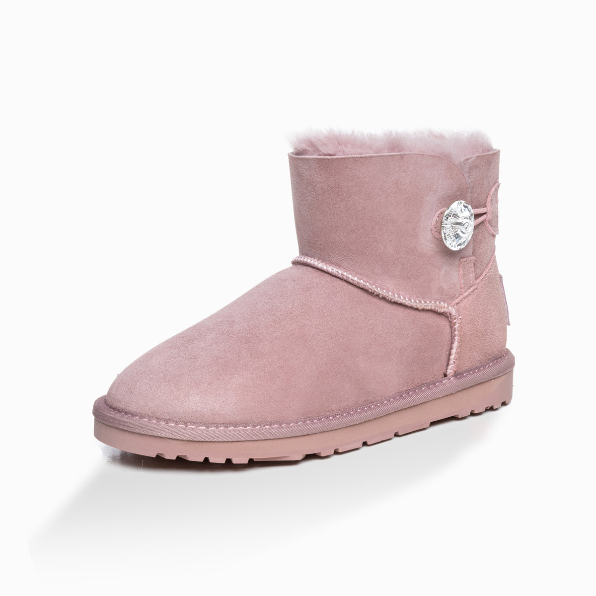 Ugg Classic Mini Button Whth Swarovski Boots (Water Resistant)-Boots-PEROZ Accessories