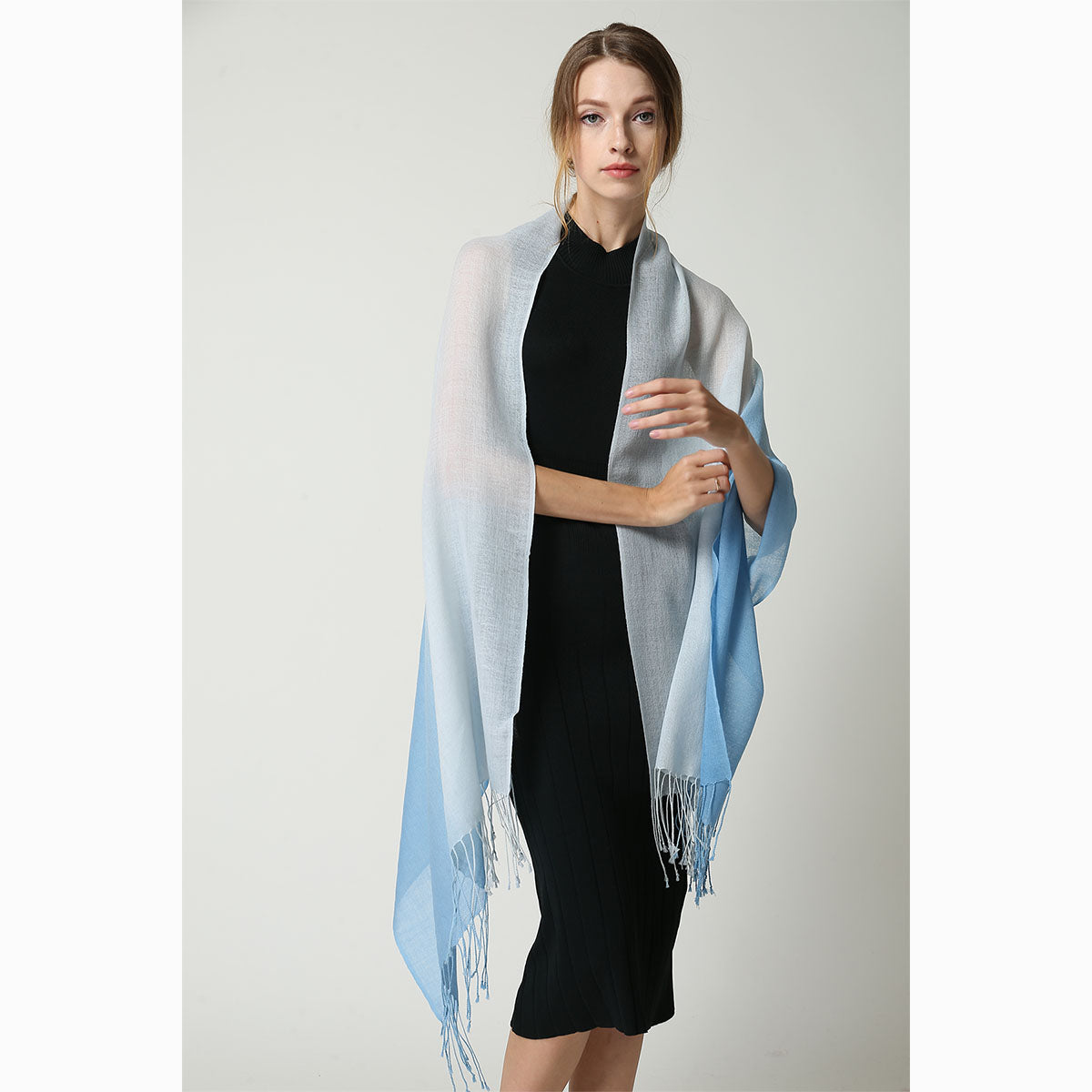 Ugg 100% Merino Wool Tie Dye Scarf Dawn and Blue-Scarves-PEROZ Accessories