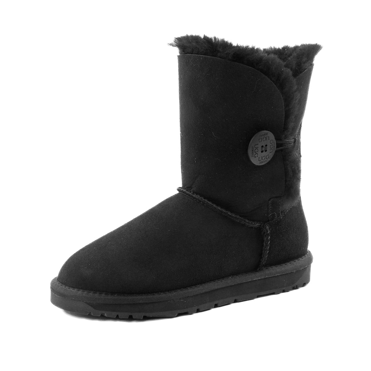 Ugg Classic Short Button Boots (Water Resistant)-Boots-PEROZ Accessories