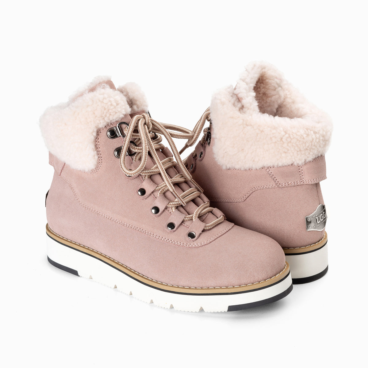 Ugg Lori Lace Up Sneaker Boots-Boots-PEROZ Accessories