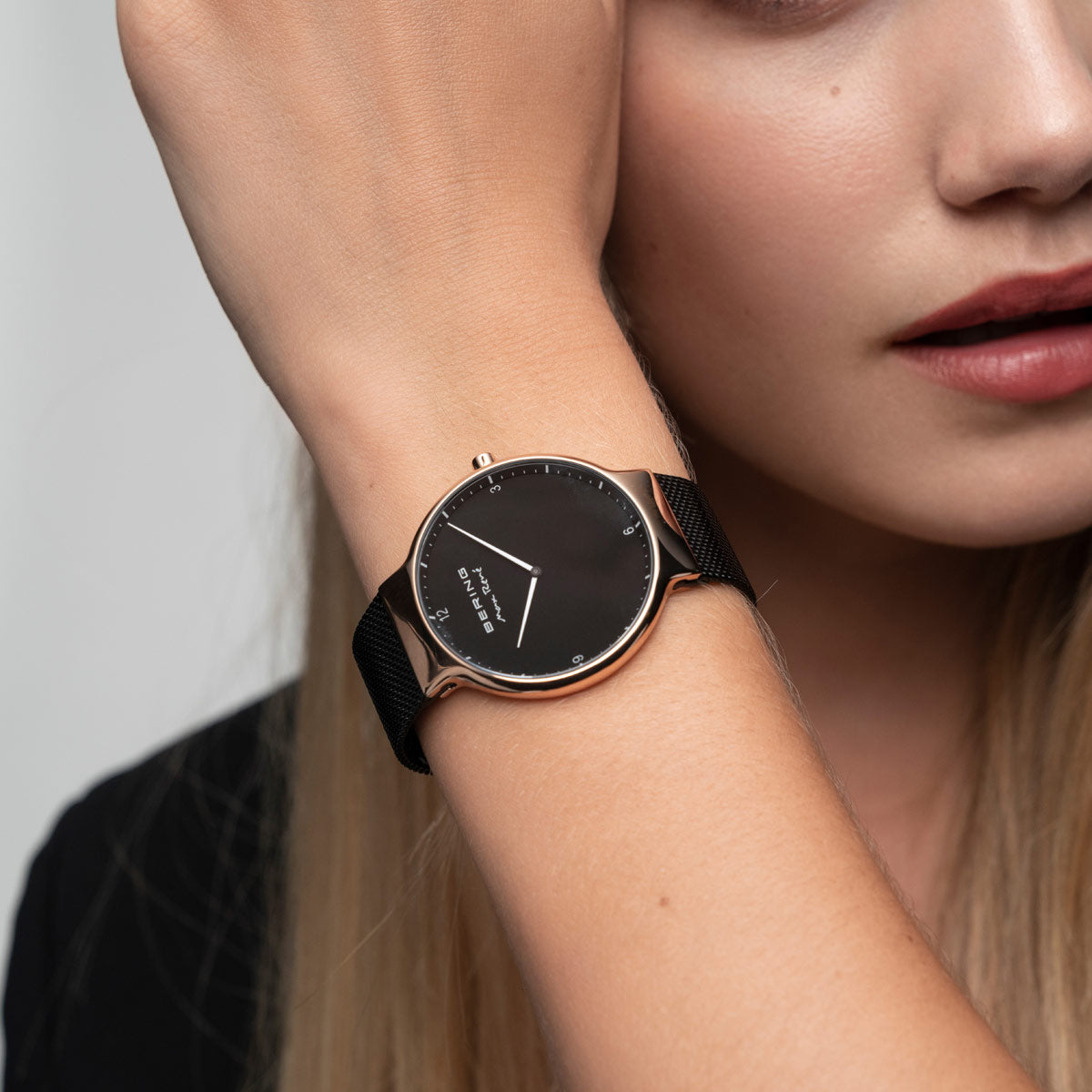 Bering Max René Polished Rose Gold Watch-PEROZ Accessories