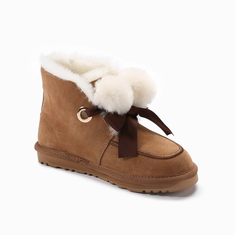 Ugg Paislee Pompom Boots-Boots-PEROZ Accessories