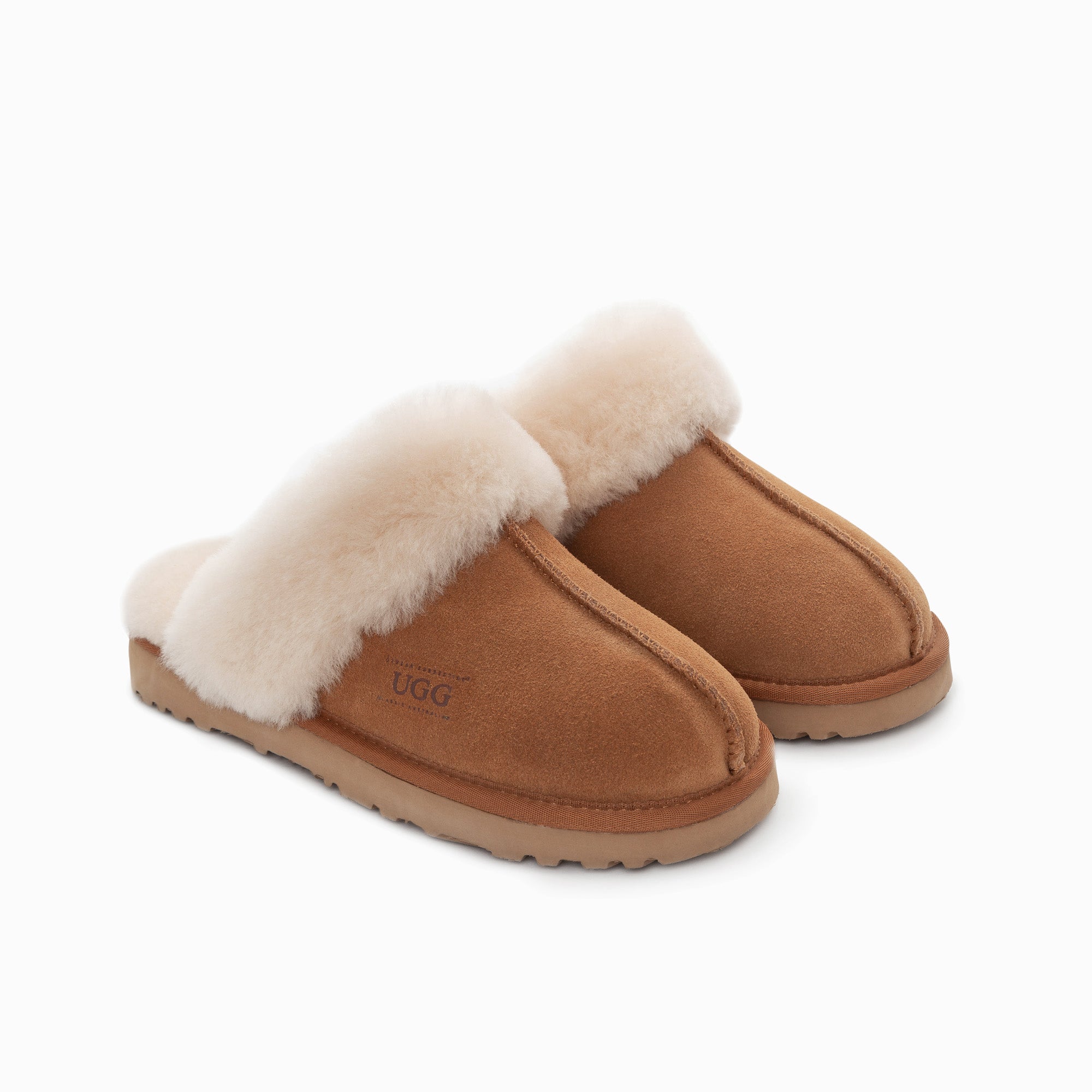 Ugg Slippers Premium Australia Sheepskin Unisex Scuffette Suede-Slippers-PEROZ Accessories