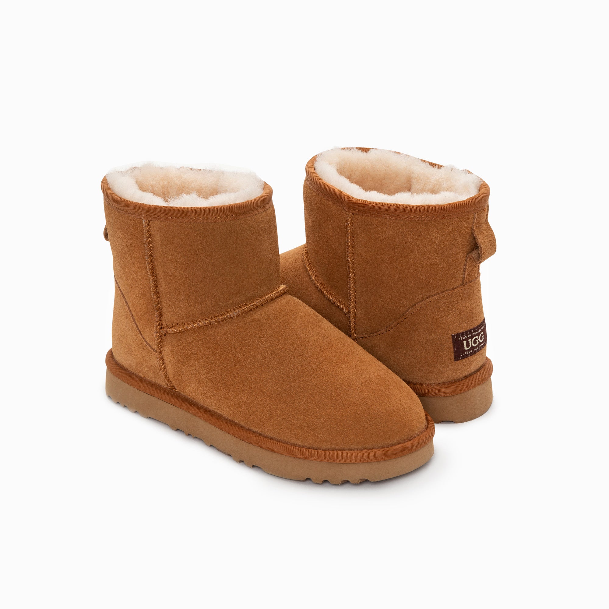 Ugg Boots Genuine Australian Sheepskin Unisex Mini Classic Suede (Large Size)-Boots-PEROZ Accessories
