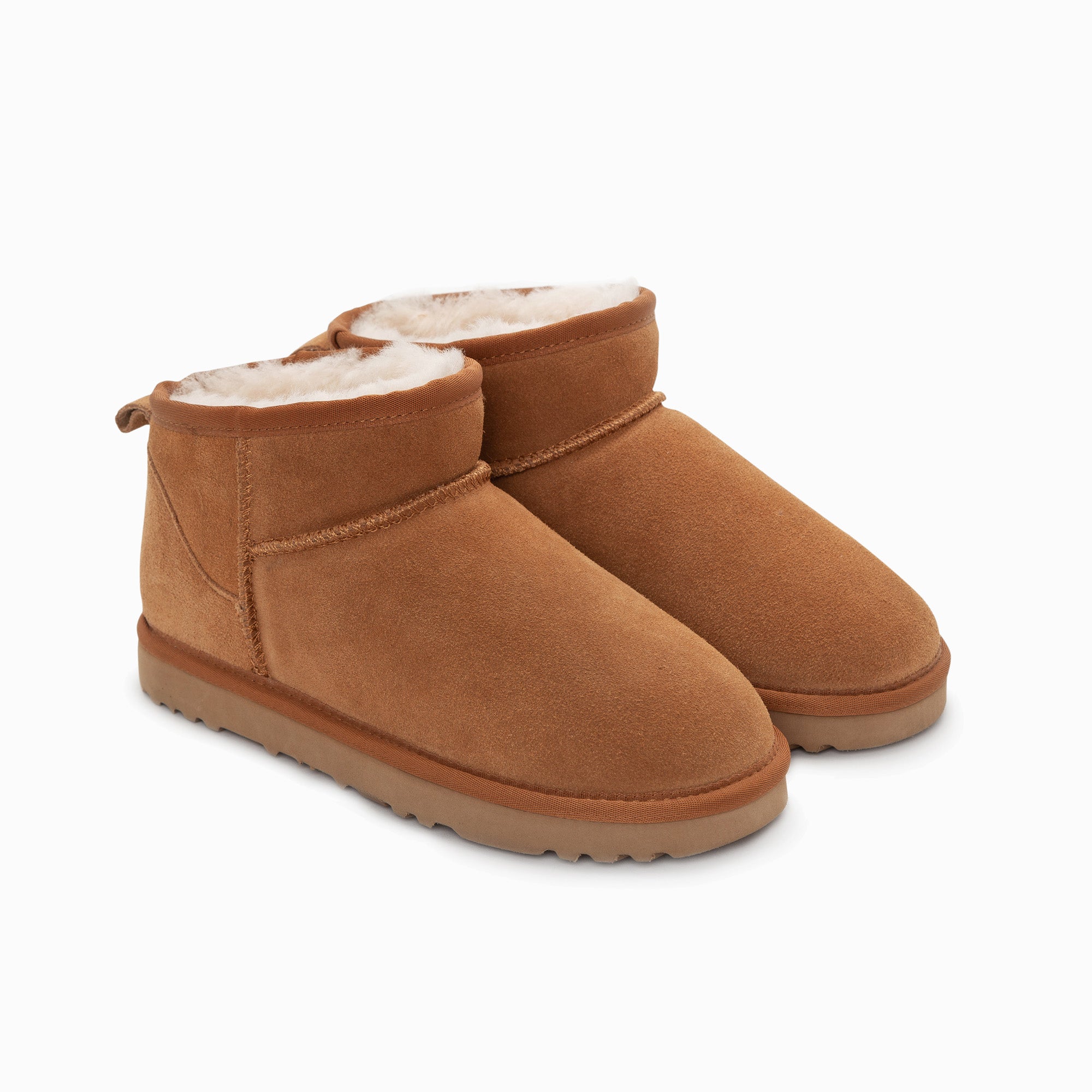 Ugg Boots Genuine Australian Sheepskin Unisex Ankle Classic Suede-Boots-PEROZ Accessories