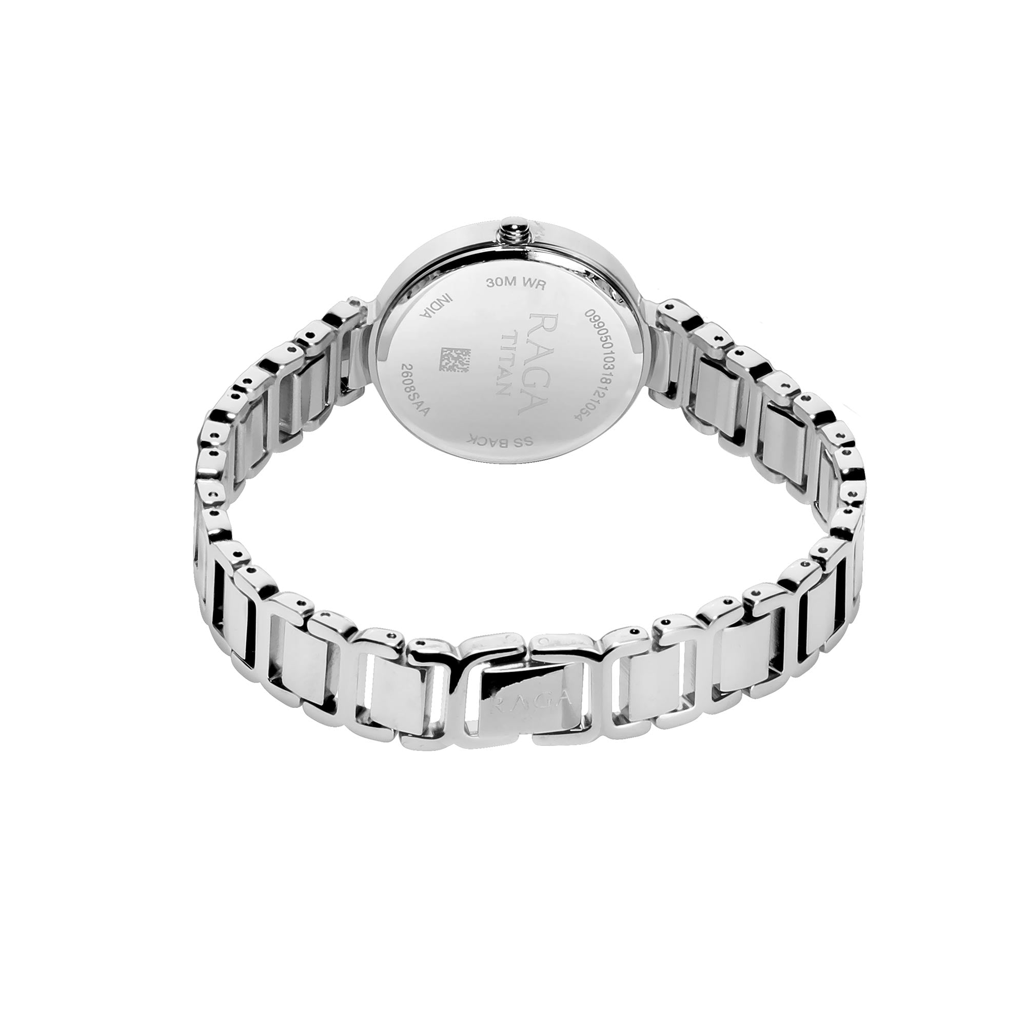 Titan Raga Viva White Dial Analog Metal Strap watch for Women-PEROZ Accessories