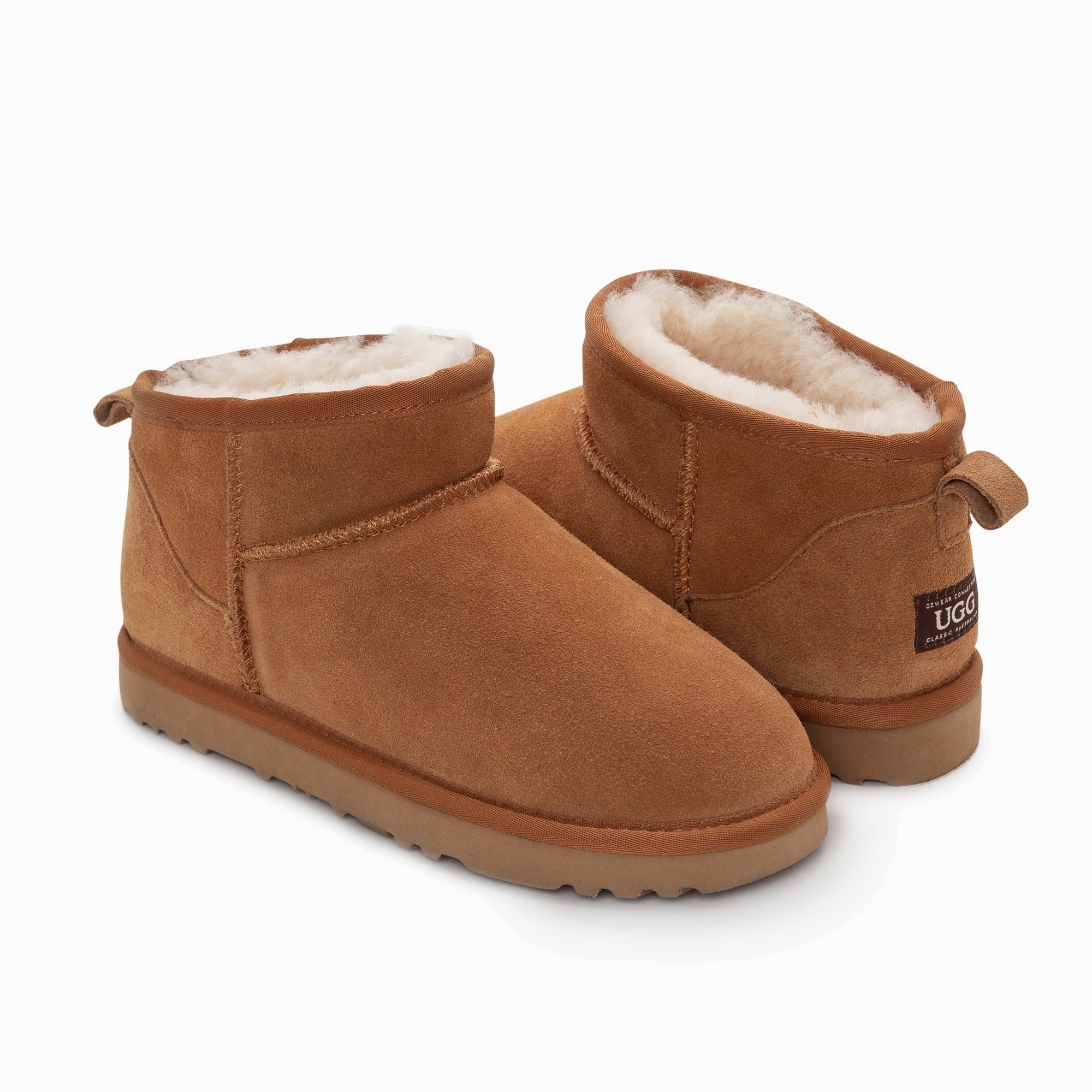 Ugg Boots Genuine Australian Sheepskin Unisex Ankle Classic Suede-Boots-PEROZ Accessories