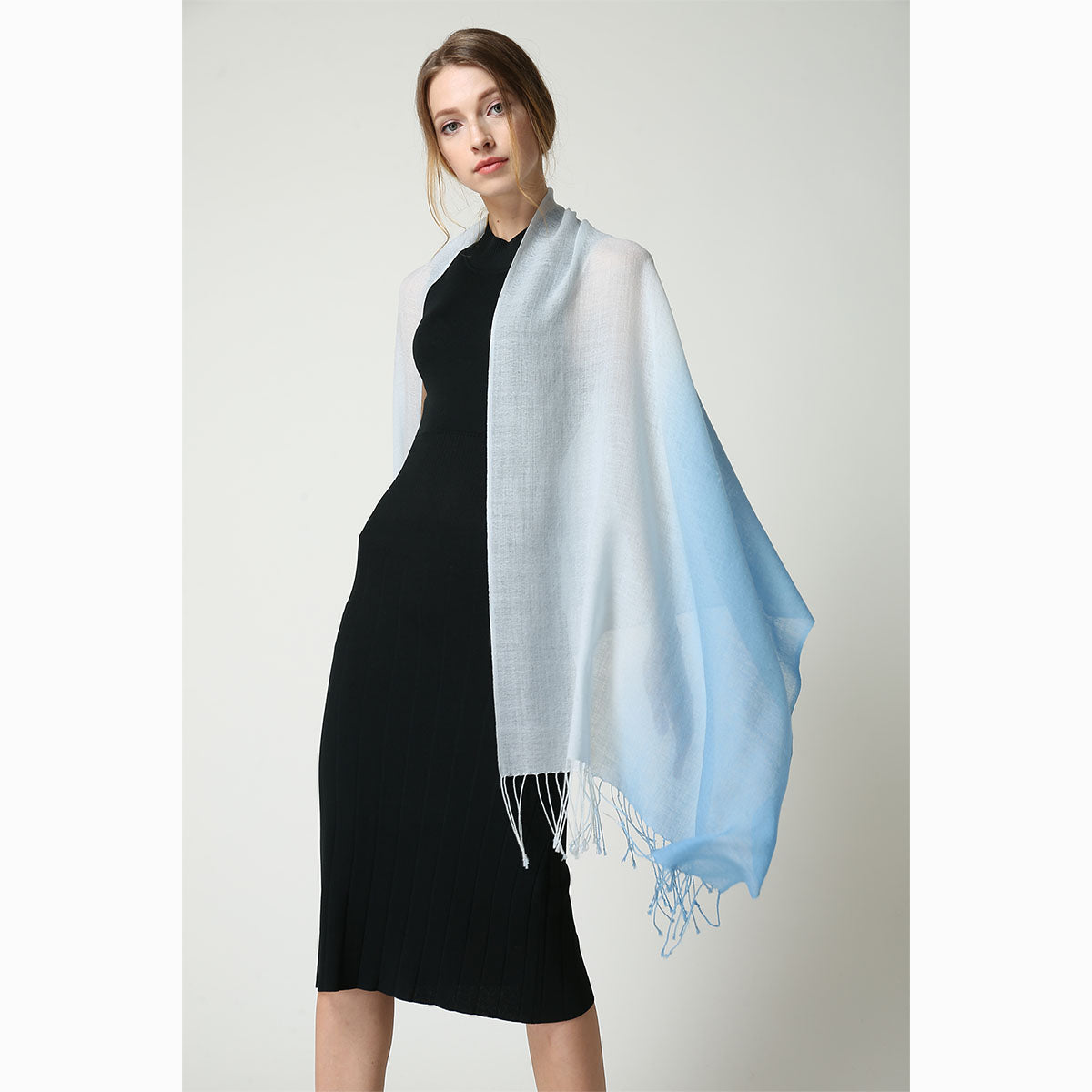 Ugg 100% Merino Wool Tie Dye Scarf Dawn and Blue-Scarves-PEROZ Accessories