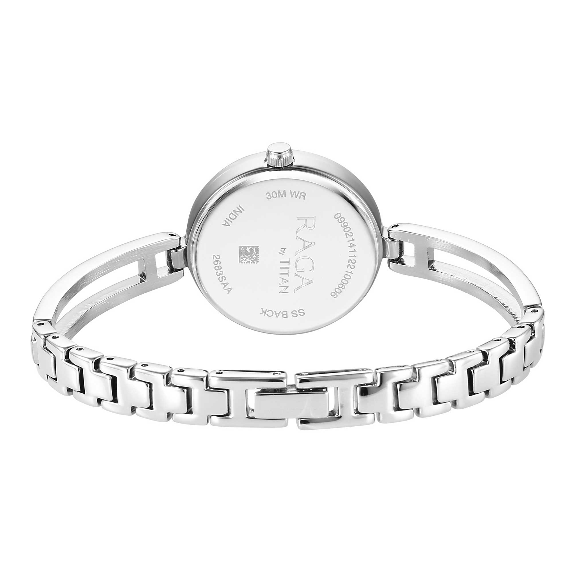 Titan Raga Viva Silver Dial Metal Strap Watch for Women-PEROZ Accessories