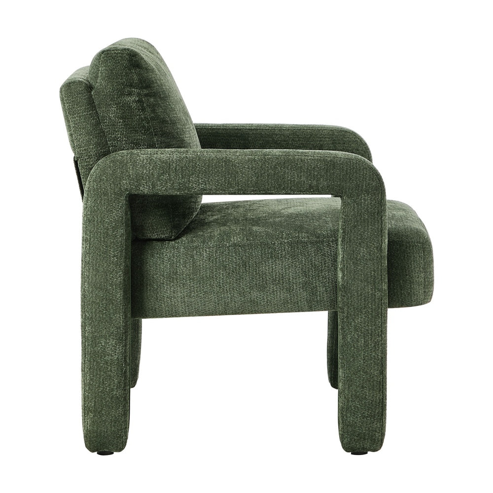 Oikiture Armchair Velvet Chairs 1 Seater Lounge Sofa Chair Green-Chest of Drawers-PEROZ Accessories