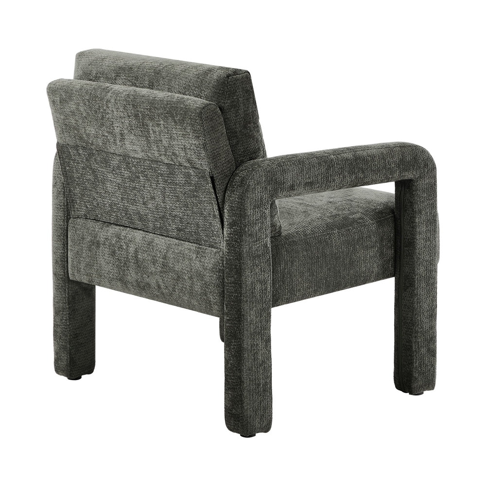 Oikiture Armchair Velvet Accent Chairs 1 Seater Lounge Sofa Chair Grey-Chest of Drawers-PEROZ Accessories
