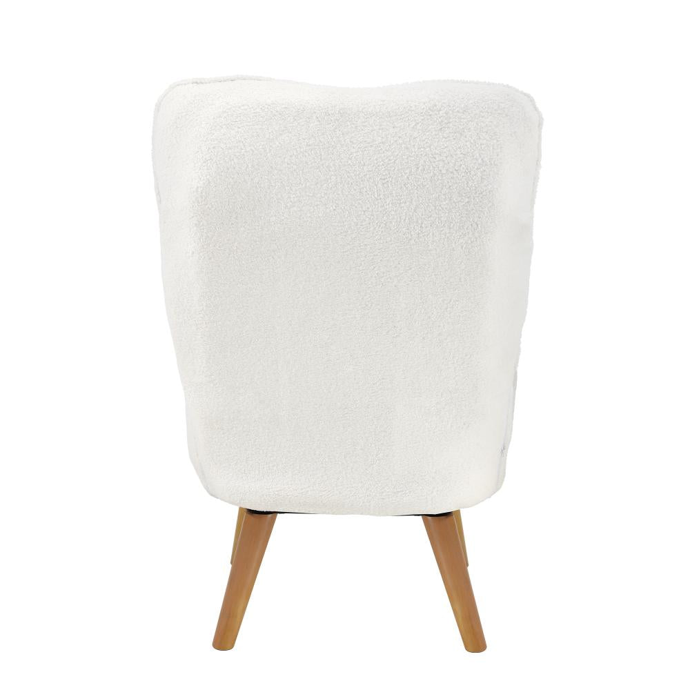 Oikiture Armchair with Ottoman Swivel Lounge Sherpa Recliner Chair Home Furniture-Armchairs-PEROZ Accessories