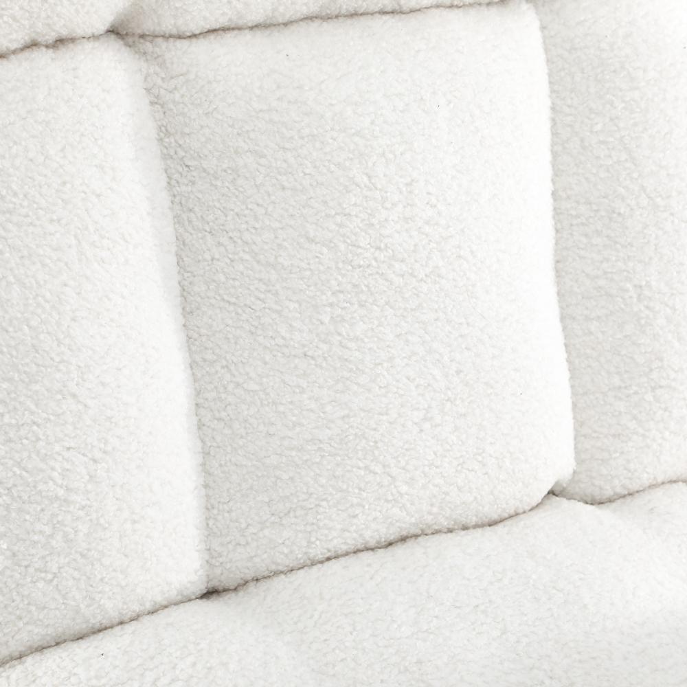 Oikiture Armchair with Ottoman Swivel Lounge Sherpa Recliner Chair Home Furniture-Armchairs-PEROZ Accessories