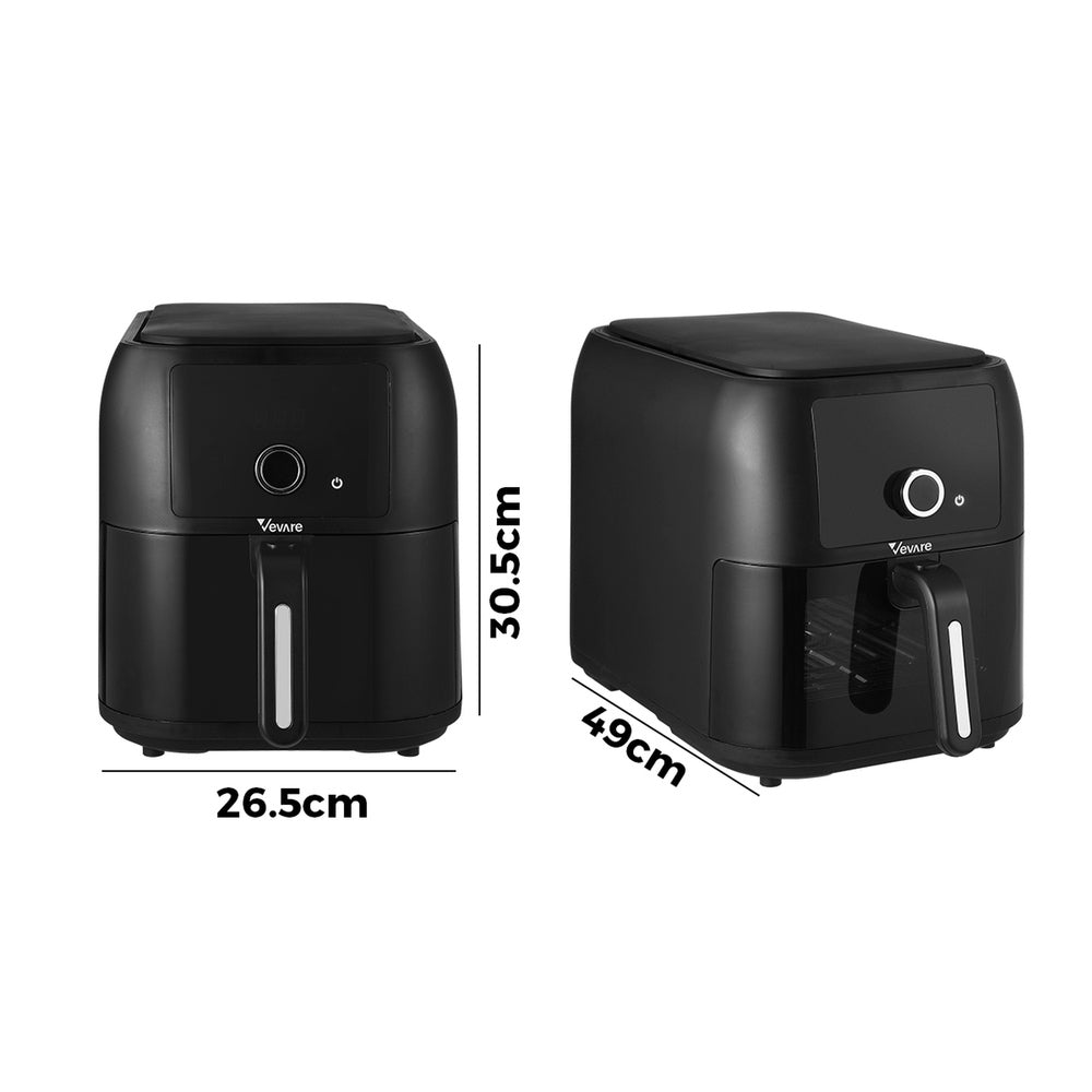 Vevare Air Fryer 8L Oven Digital Touch Oil Free Cooker 1700W-Air Fryer-PEROZ Accessories
