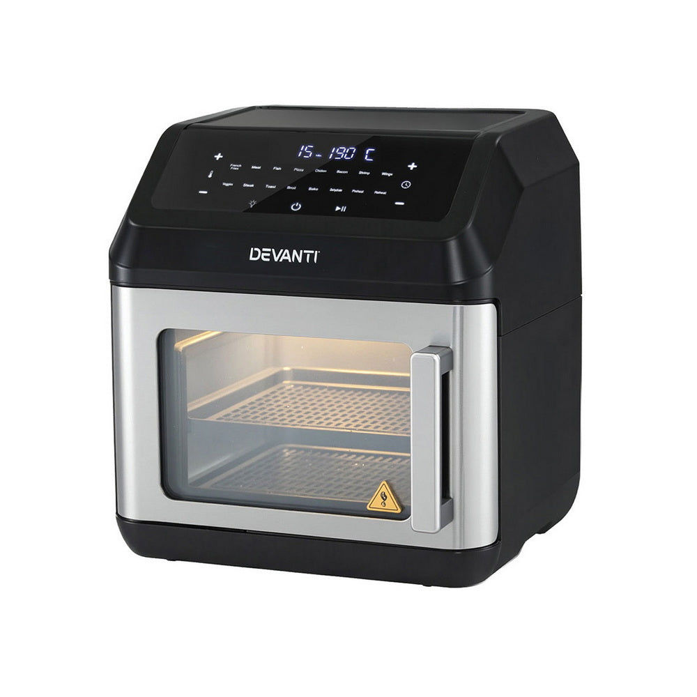 Devanti Air Fryer 13L LCD Fryers Oven-Appliances > Kitchen Appliances > Air Fryers-PEROZ Accessories