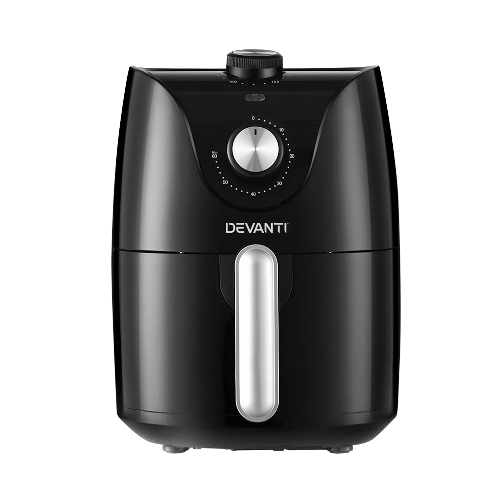 Devanti Air Fryer 2.5L Knob Fryers-Air Fryers-PEROZ Accessories