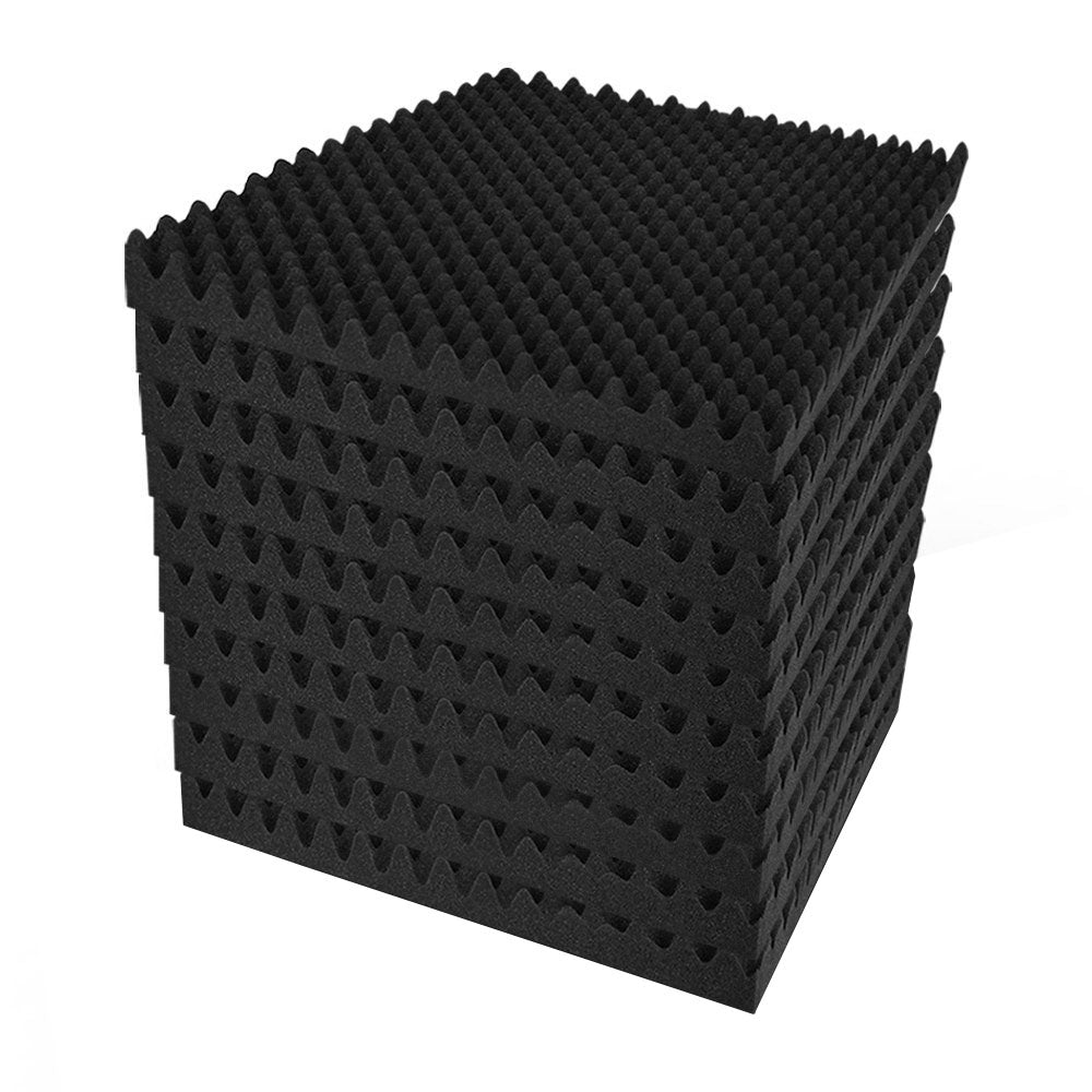 Alpha Acoustic Foam 20pcs 50x50x5cm Sound Absorption Proofing Panels Eggshell-Audio & Video > Acoustic Foam-PEROZ Accessories