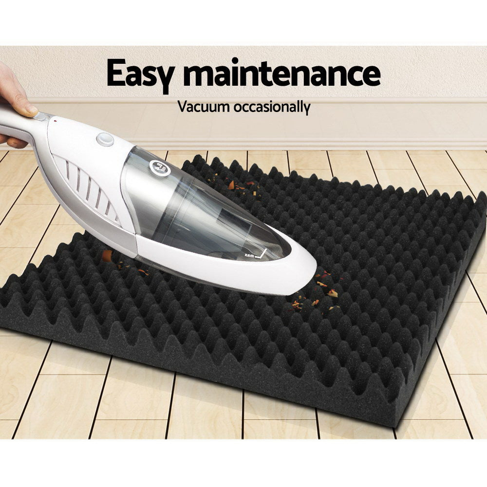 Alpha Acoustic Foam 60pcs 50x50x5cm Sound Absorption Proofing Panels Eggshell-Audio & Video > Acoustic Foam-PEROZ Accessories