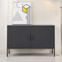 Artiss Buffet Sideboard Metal Cabinet - BASE Charcoal-Furniture > Living Room-PEROZ Accessories