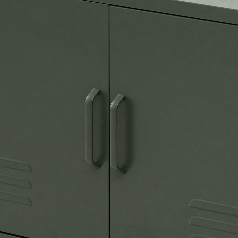 Artiss Buffet Sideboard Metal Cabinet - BASE Green-Furniture > Living Room-PEROZ Accessories