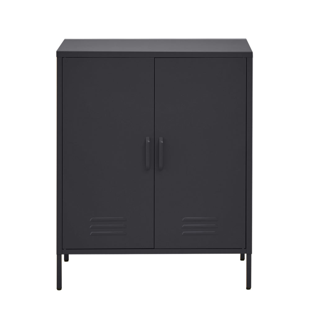 Artiss Buffet Sideboard Metal Cabinet - SWEETHEART Charcoal-Furniture > Living Room-PEROZ Accessories