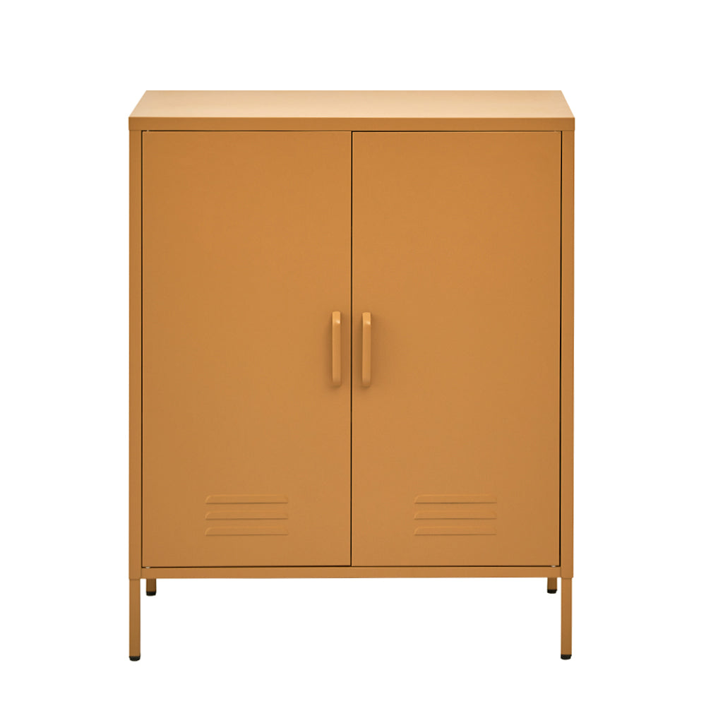 Artiss Buffet Sideboard Metal Cabinet - SWEETHEART Yellow-Furniture > Living Room-PEROZ Accessories