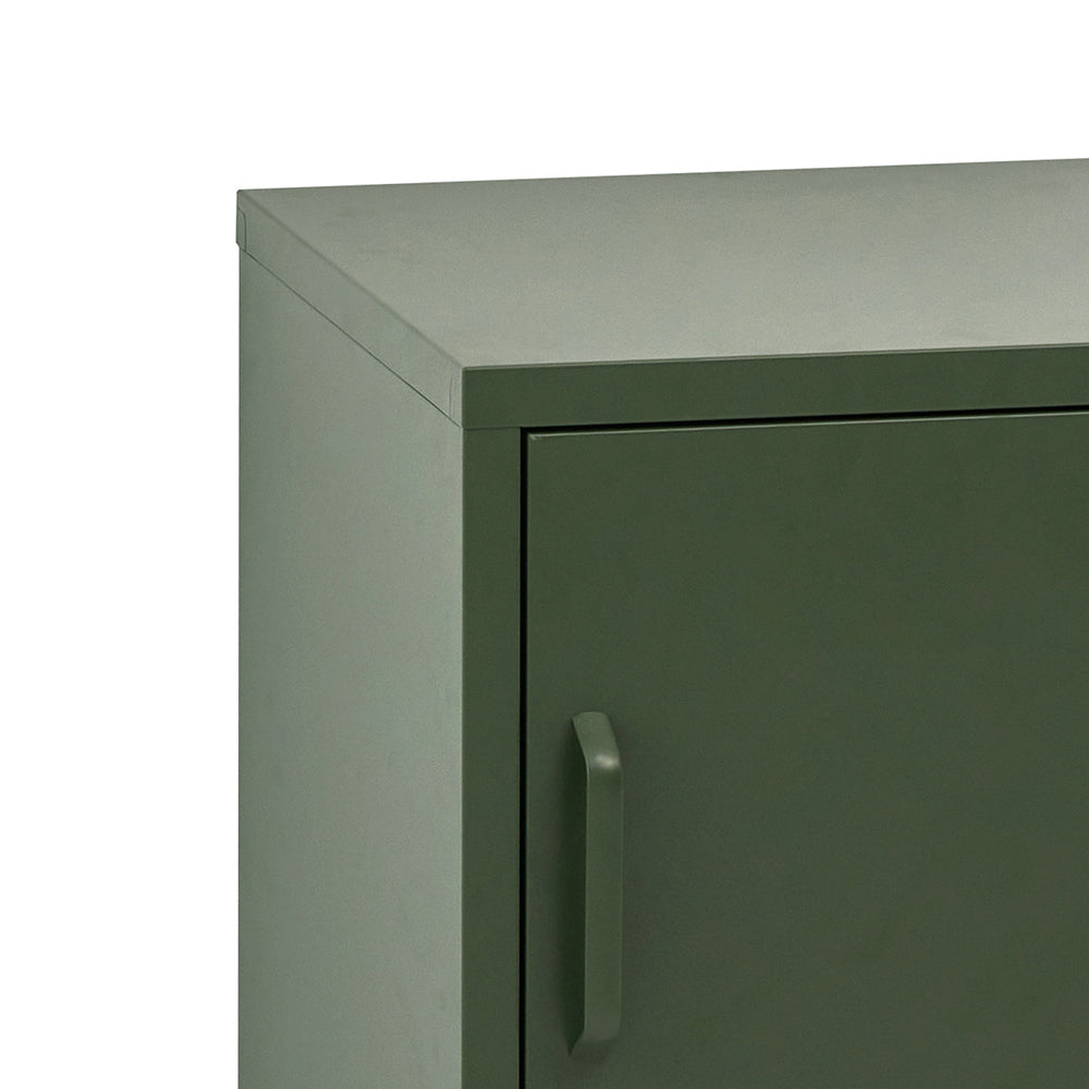 Artiss Bedside Table Metal Cabinet - Green-BedSide Tabless-PEROZ Accessories